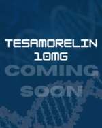 Tesamorelin peptide vial for laboratory research